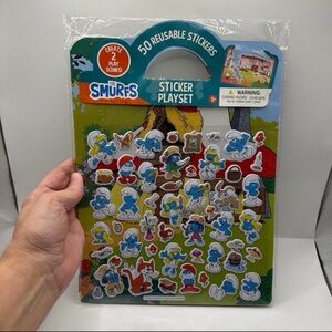 NEW The Smurfs 50 Reusable Puffy Stickers Play Set